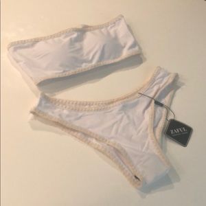 Brand new white bandeau bikini